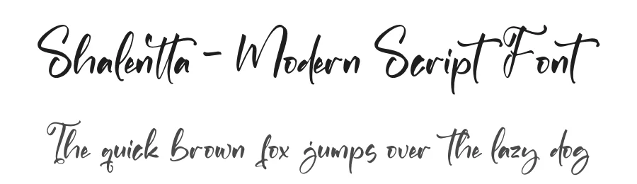 Shalentta – Modern Script Font by letterfabric — Script Handwritten Font