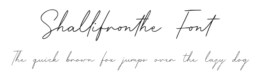 Shallifronthe Font by Allouse.Studio — Script Handwritten Font
