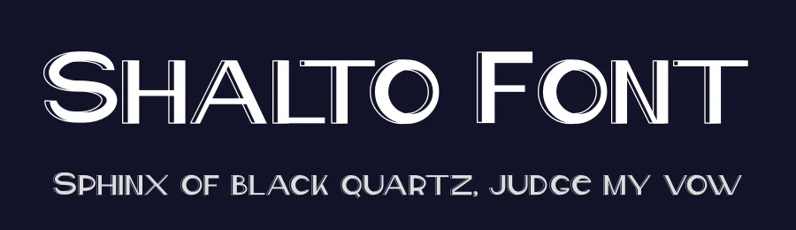 Shalto Font by jadatype — Sans Serif Font — thumbnail 2