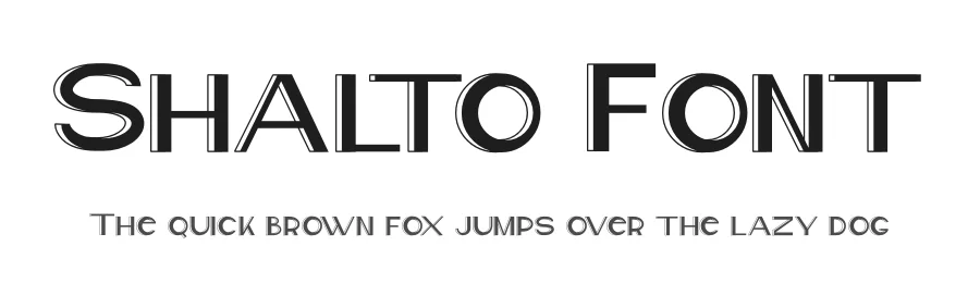 Shalto Font by jadatype — Sans Serif Font