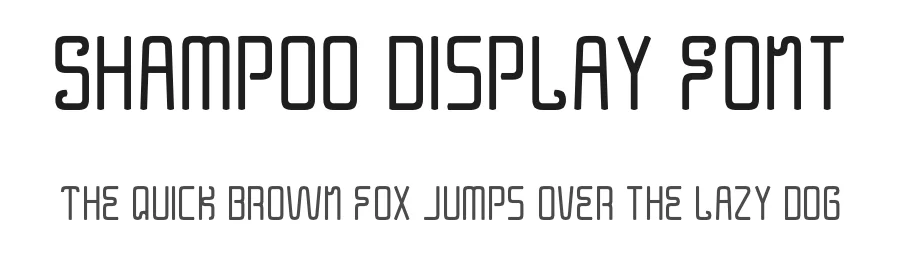 Shampoo Display Font by Alex Banks — Display Font