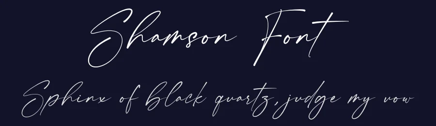 Shamson Font by Rantautype — Script Handwritten Font — thumbnail 2