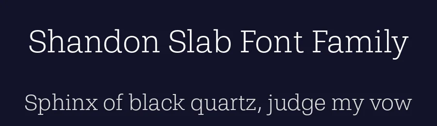 Shandon Slab Font Family by Hoftype — Slab Serif Font — thumbnail 2