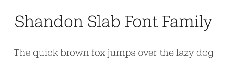Shandon Slab Font Family by Hoftype — Slab Serif Font