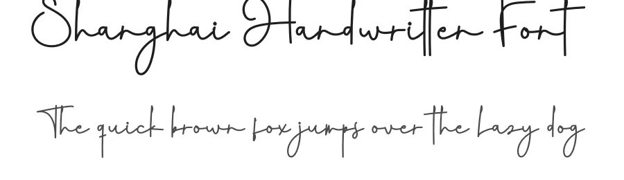 Shanghai Handwritten Font by creativeletter — Script Handwritten Font