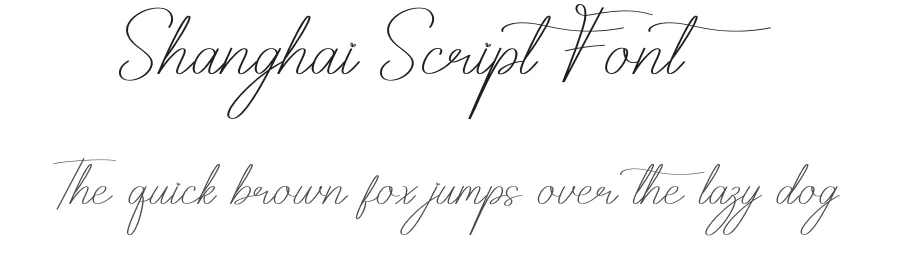 Shanghai Script Font by creativeletter — Script Handwritten Font