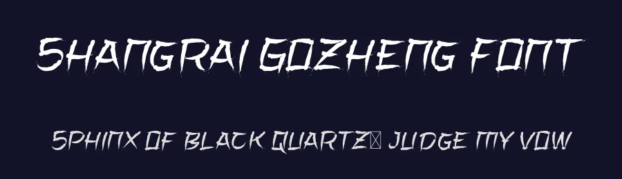 Shangrai Gozheng Font by Viaction Type — Script Handwritten Font — thumbnail 2