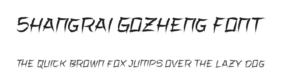 Shangrai Gozheng Font by Viaction Type — Script Handwritten Font