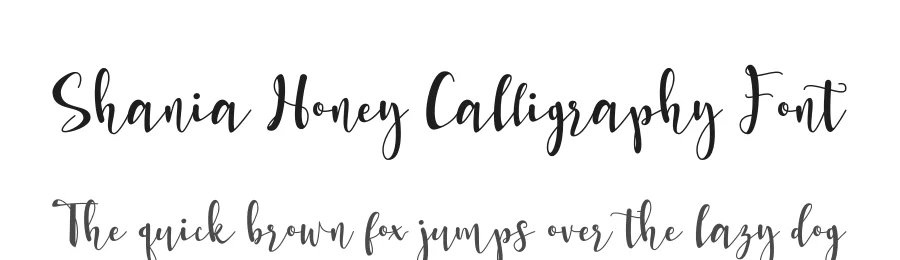 Shania Honey Calligraphy Font by letterenastudios — Script Handwritten Font