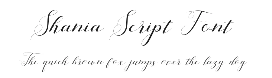 Shania Script Font by Teweka — Script Handwritten Font
