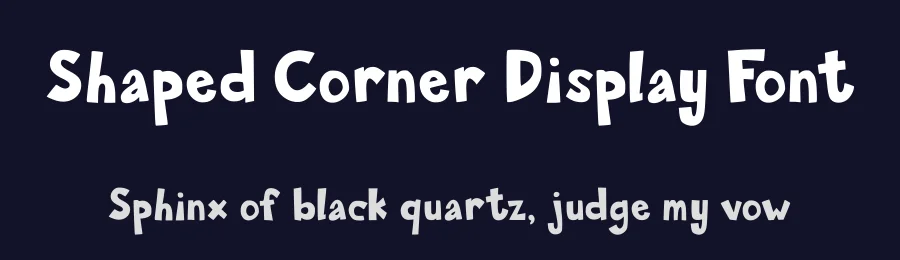 Shaped Corner Display Font by Tosca Digital — Display Font — thumbnail 2