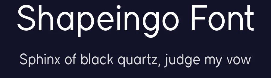 Shapeingo Font by Hsan Fonts — Sans Serif Font — thumbnail 2