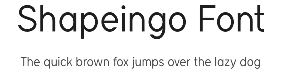 Shapeingo Font by Hsan Fonts — Sans Serif Font