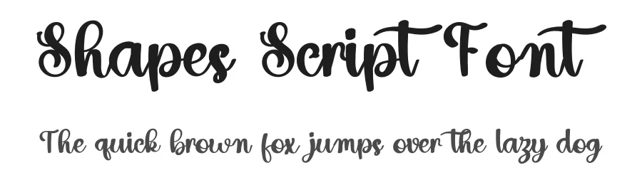 Shapes Script Font by inermediaSTUDIO — Script Handwritten Font