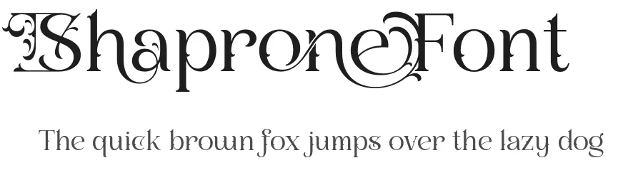Shaprone Font by burntilldead — Serif Font