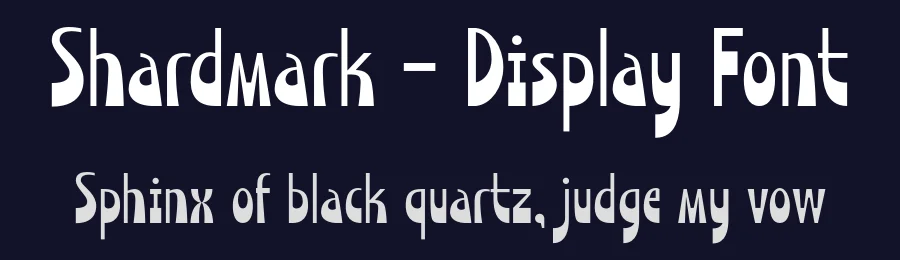 Shardmark – Display Font by Alpaprana — Display Font — thumbnail 2