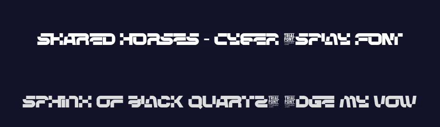 Shared Horses – Cyber Display Font by 177Studio — Display Font — thumbnail 2
