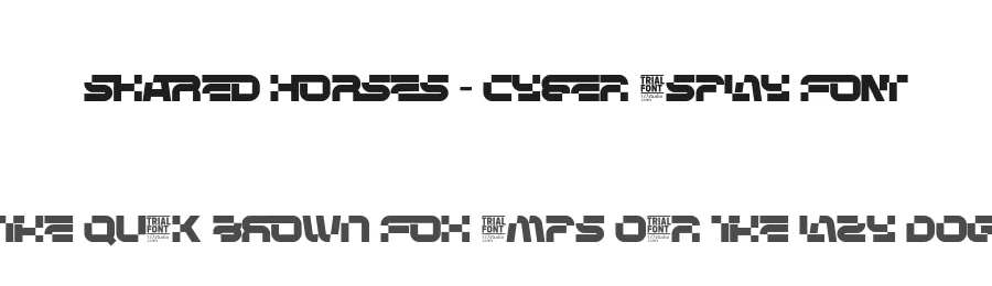 Shared Horses – Cyber Display Font by 177Studio — Display Font
