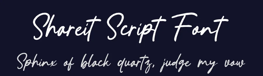 Shareit Script Font by Khurasan — Script Handwritten Font — thumbnail 2