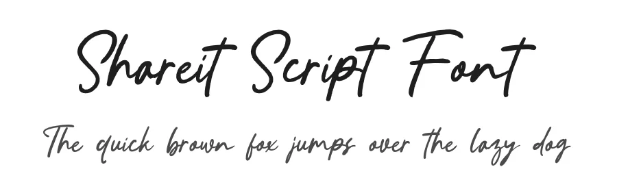 Shareit Script Font by Khurasan — Script Handwritten Font