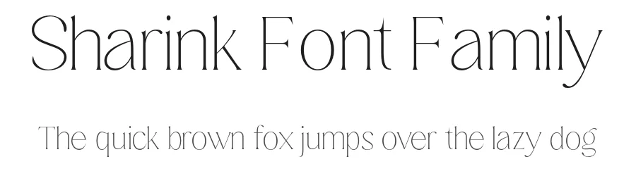 Sharink Font Family by Nia Typework — Serif Font