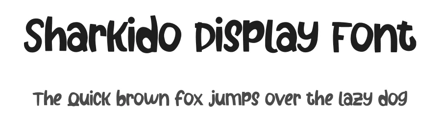 Sharkido Display Font by Dhabee — Script Handwritten Font