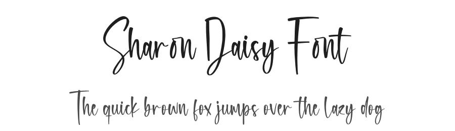 Sharon Daisy Font by glorytype — Script Handwritten Font