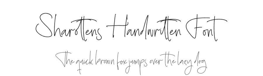 Sharottens Handwritten Font by Operatype.Co — Script Handwritten Font