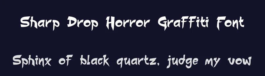 Sharp Drop Horror Graffiti Font by PutraCetol Studio — Display Font — thumbnail 2