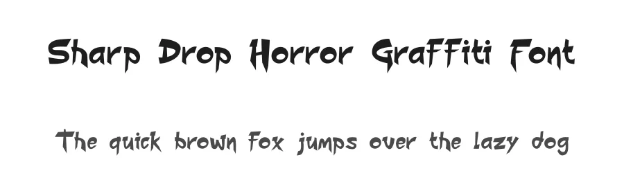 Sharp Drop Horror Graffiti Font by PutraCetol Studio — Display Font