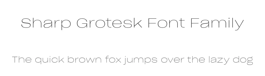 Sharp Grotesk Font Family by sharptype — Sans Serif Font