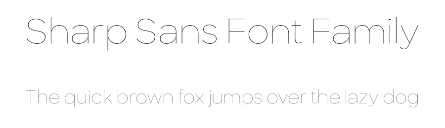 Sharp Sans Font Family by sharptype — Sans Serif Font