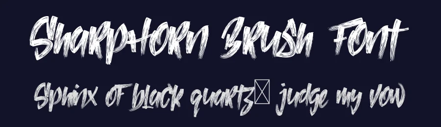 SharpHorn Brush Font by noahtype — Script Handwritten Font — thumbnail 2