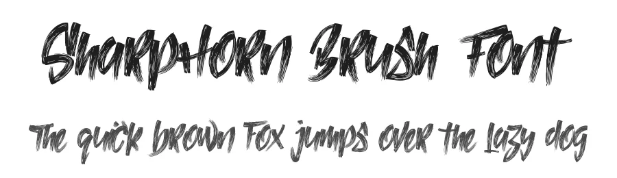 SharpHorn Brush Font by noahtype — Script Handwritten Font