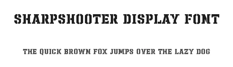 Sharpshooter Display Font by Tokokoo Studio — Display Font