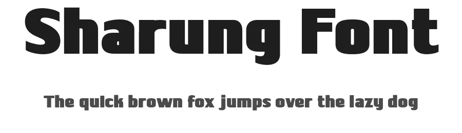 Sharung Font by twinletter — Sans Serif Font