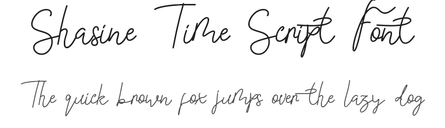 Shasine Time Script Font by edricstudio — Script Handwritten Font