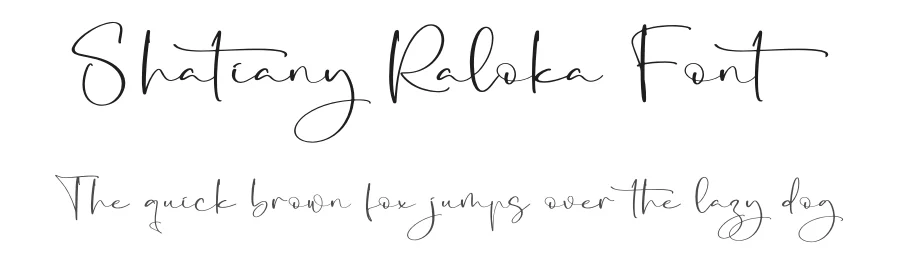 Shatiany Raloka Font by letterfabric — Script Handwritten Font