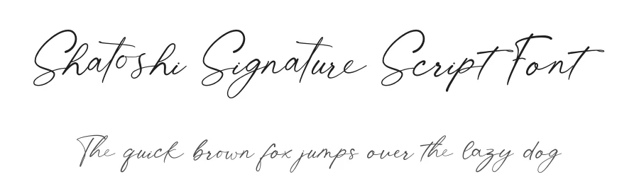 Shatoshi Signature Script Font by letterenastudios — Script Handwritten Font