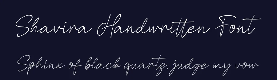Shavira Handwritten Font by Funtype — Serif Font — thumbnail 2