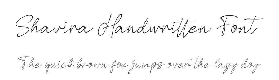 Shavira Handwritten Font by Funtype — Serif Font