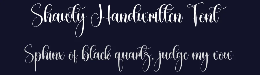 Shawty Handwritten Font by creativeletter — Script Handwritten Font — thumbnail 2