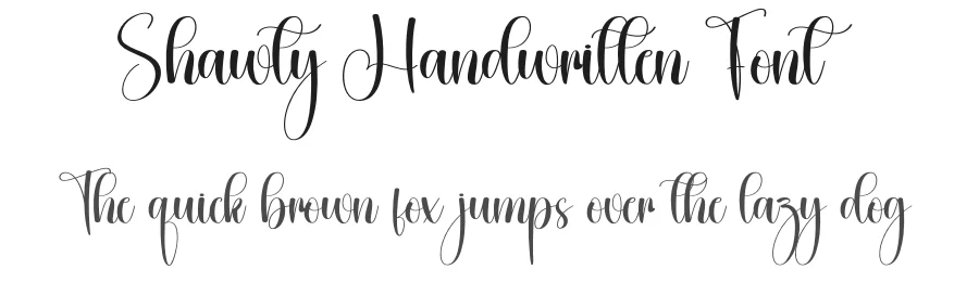 Shawty Handwritten Font by creativeletter — Script Handwritten Font