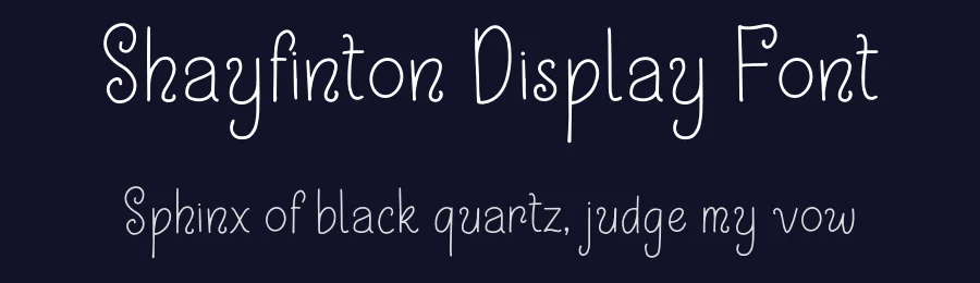 Shayfinton Display Font by Patria Ari Typestudio — Display Font — thumbnail 2