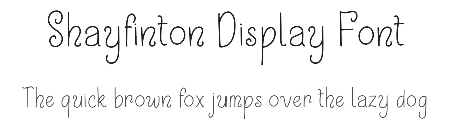 Shayfinton Display Font by Patria Ari Typestudio — Display Font