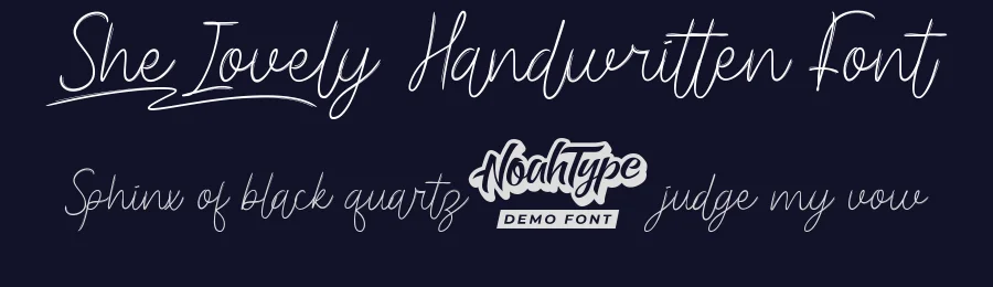 She Lovely Handwritten Font by noahtype — Script Handwritten Font — thumbnail 2