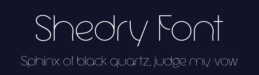 Shedry Font by valentinovergan — Display Font — thumbnail 2