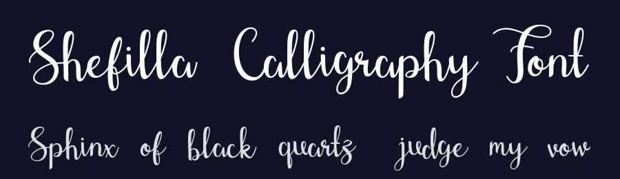 Shefilla Calligraphy Font by Dharmas Studio — Script Handwritten Font — thumbnail 2