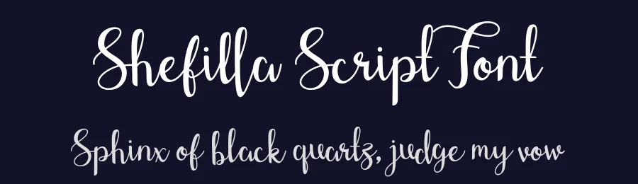 Shefilla Script Font by Jamaludin Ahmad — Script Handwritten Font — thumbnail 2