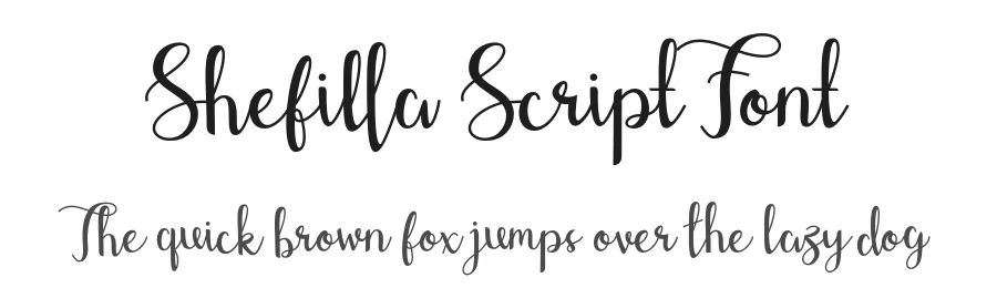 Shefilla Script Font by Jamaludin Ahmad β Script Handwritten Font